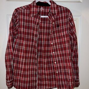 Wrangler George Strait Red Plaid Women's Button Down Shirt